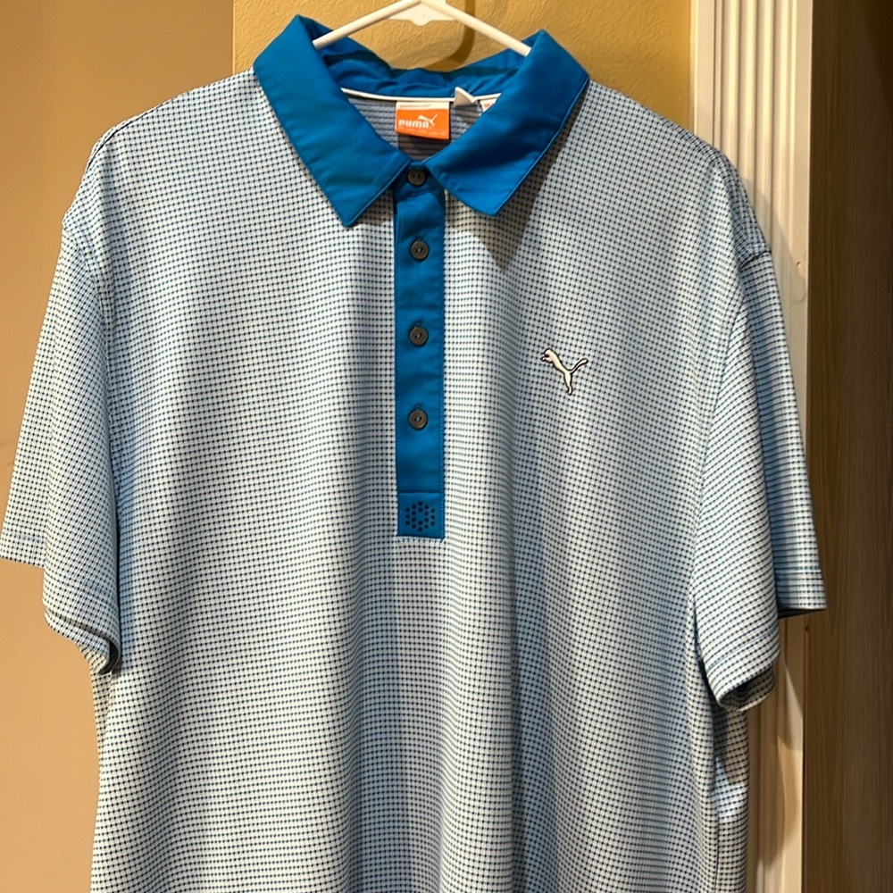 Puma Pattern Golf Shirt Size XXL